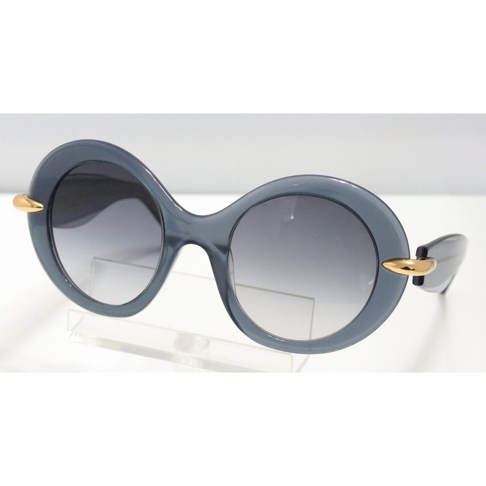 New Women's Pomellato Round Gray Sunglasses